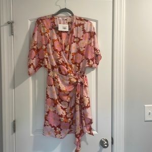 Floral wrap dress